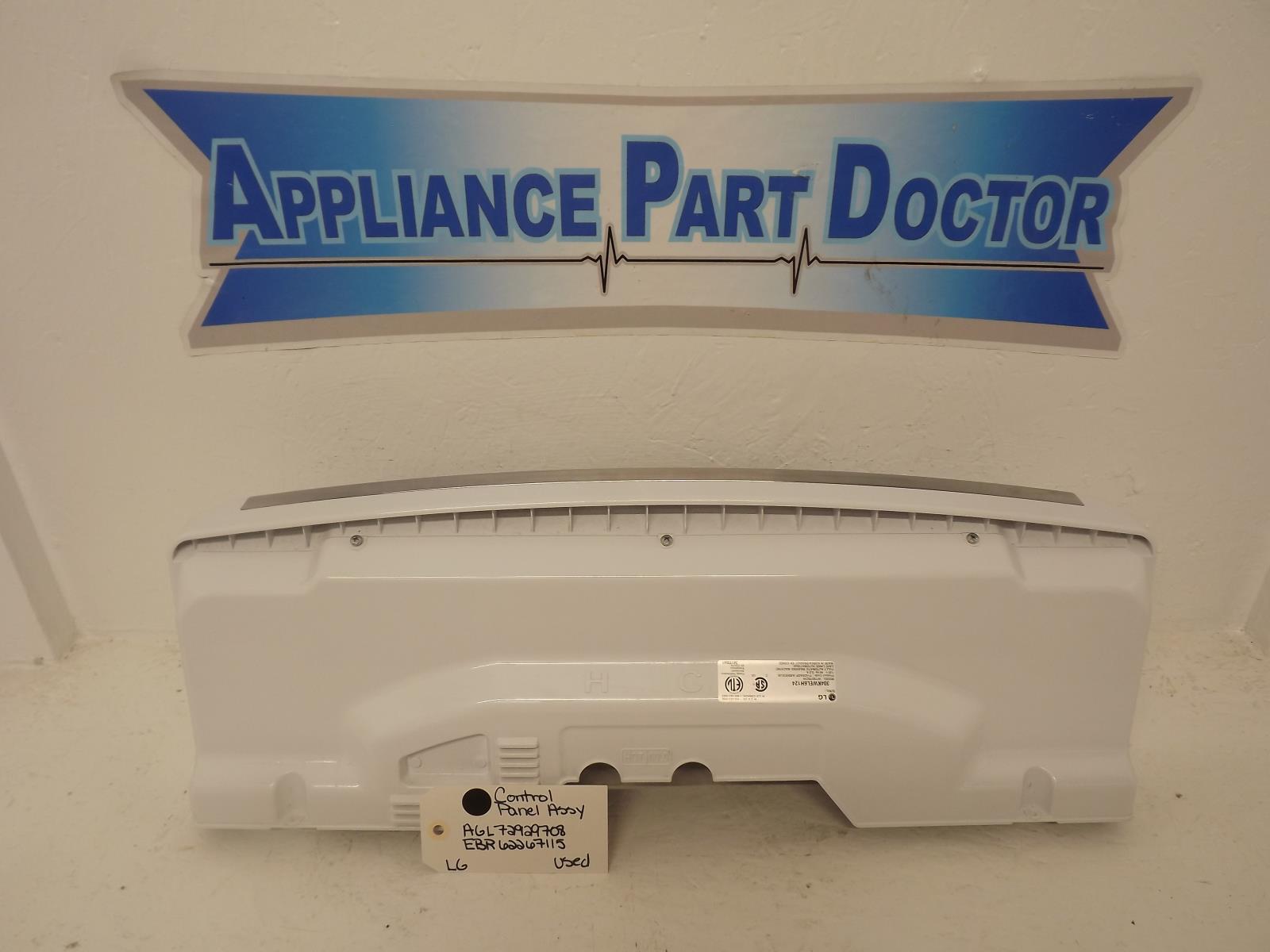 LG Washer AGL72929708 EBR62267115 Control Panel Assy Used LG Washer AGL72929708 EBR62267115 Control Panel Assy Used